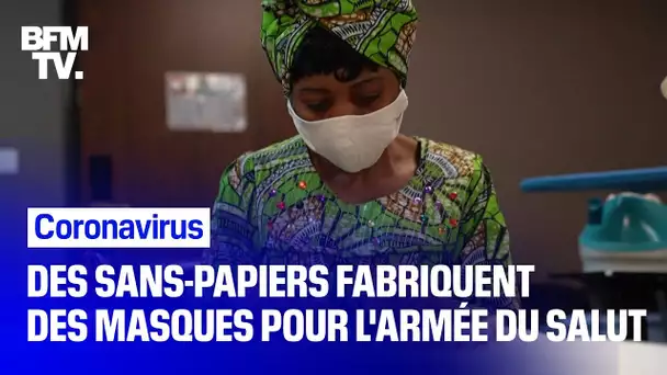 Virus: des sans-papiers confectionnent près de 500 masques par jour pour aider l’Armée du Salut