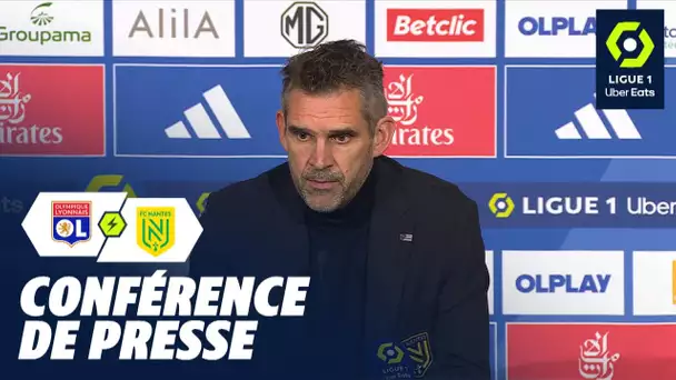 Conférence de presse OLYMPIQUE LYONNAIS - FC NANTES (1-0)  / 2023/2024