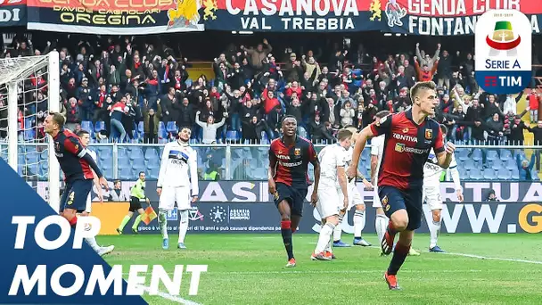 Krzysztof Piątek Scores Stunning Top Corner Goal | Genoa 3-1 Atalanta | Top Moments | Serie A