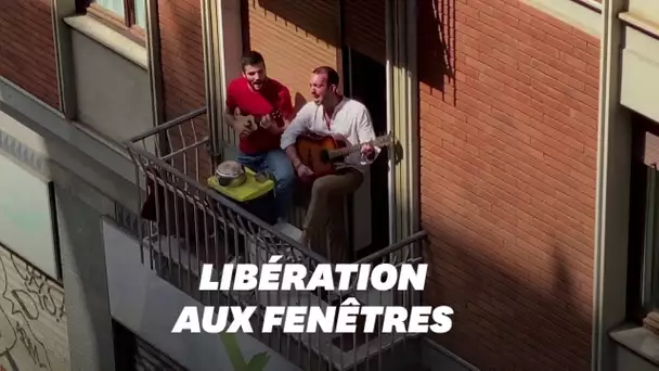 Les Italiens chantent "Bella Ciao" aux fenêtres pour fêter la Libération