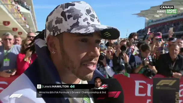 Lewis Hamilton : "Tellement d'émotions"