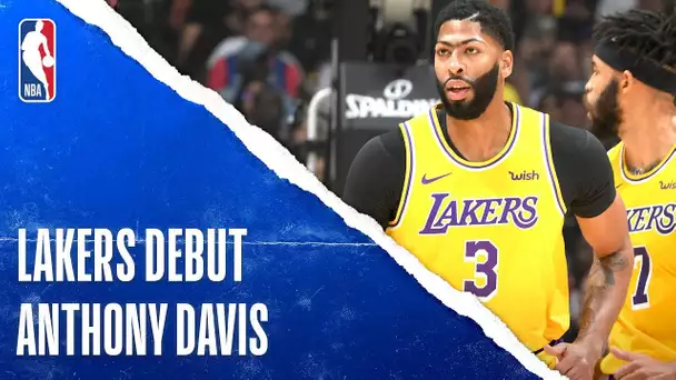 Anthony Davis Posts Double-Double In Lakers Debut | Oct. 22, 2019