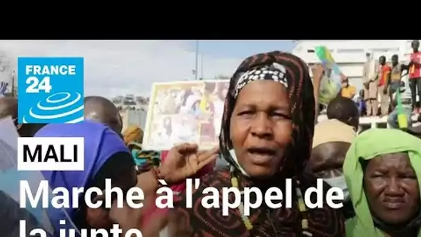 Mali : marche à l'appel de la junte, colère contre les sanctions de la Cédéao • FRANCE 24