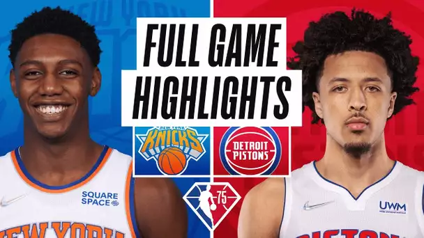 KNICKS at PISTONS | FULL GAME HIGHLIGHTS | March 27, 2022