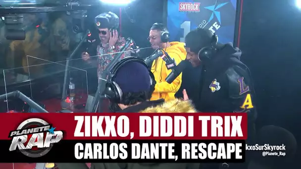 Zikxo - Session freestyle avec Diddi Trix, Carlos Dante & Rescapé ! #PlanèteRap