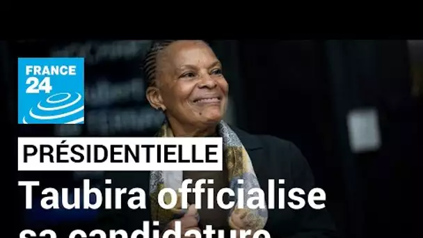 Christiane Taubira officialise sa candidature à la présidentielle • FRANCE 24