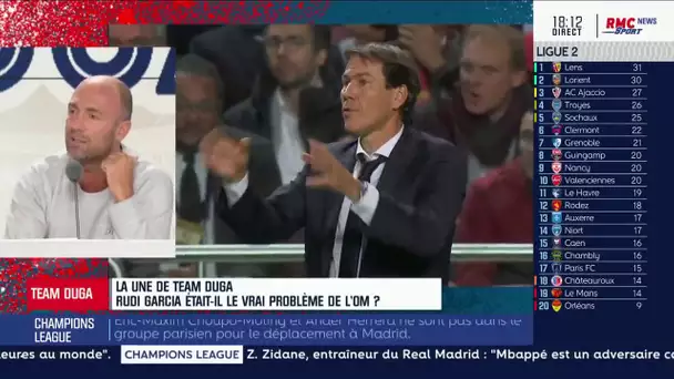 OM : Duga reproche à Garcia son "manque de franchise" avec les joueurs