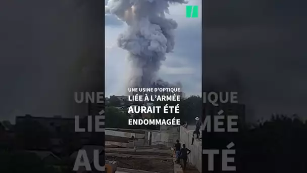 Les images de l'énorme explosion dans une usine près de Moscou