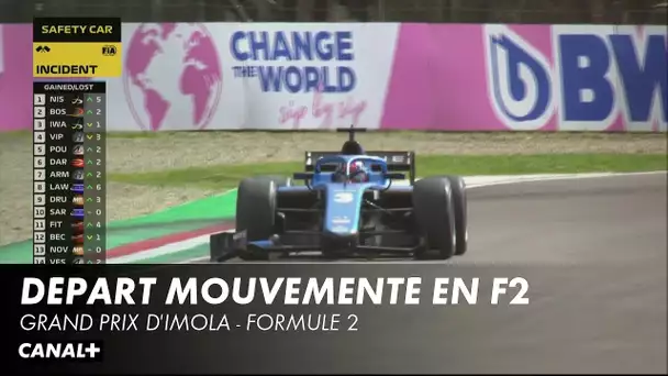 Ça tape au départ en Formule 2 - Grand Prix d'Imola - F2