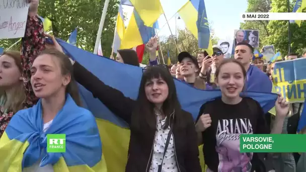 Manifestations pro-Ukraine en Allemagne et en Pologne à la veille du Jour de la Victoire