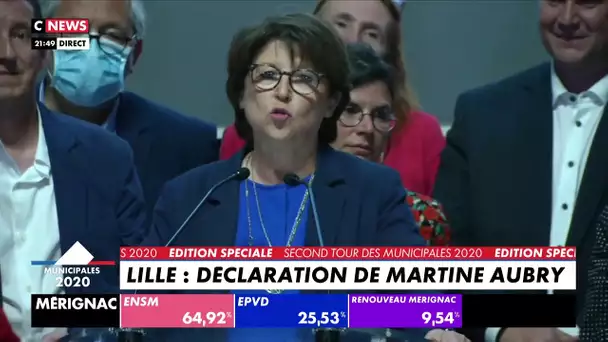 Martine Aubry : sa déclaration