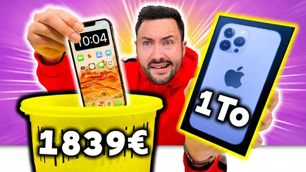 J'ai le 1er iPhone 1To à 1839€ ! (inutile?)