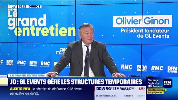 Olivier Ginon (GL Events) : JO, GL Events gère les structures temporaires