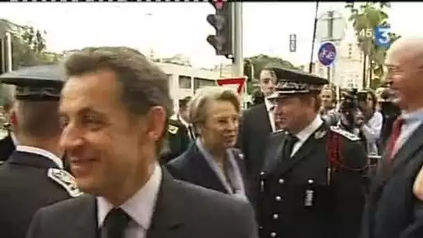 Visite de Nicolas Sarkozy à Nice