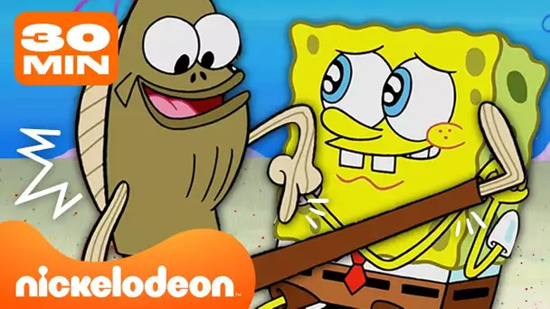 Bob l’éponge | 30 MINUTES des meilleurs moments de Fred le poisson ! 🐟 | Nickelodeon France