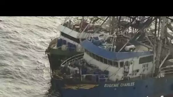 Gabon : bateaux de pêche dans l'Océan Atlantique