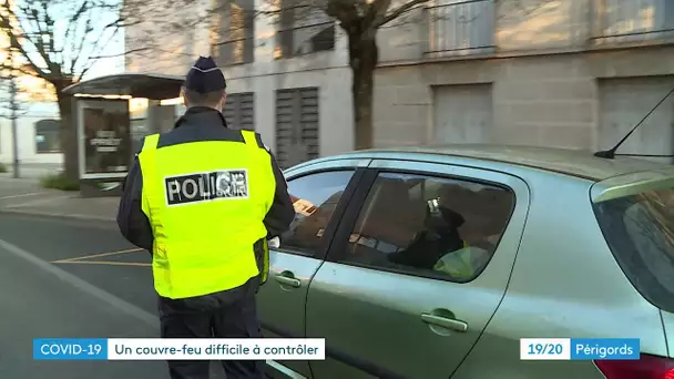 Contrôle de police à Périgueux quant au respect du couvre-feu