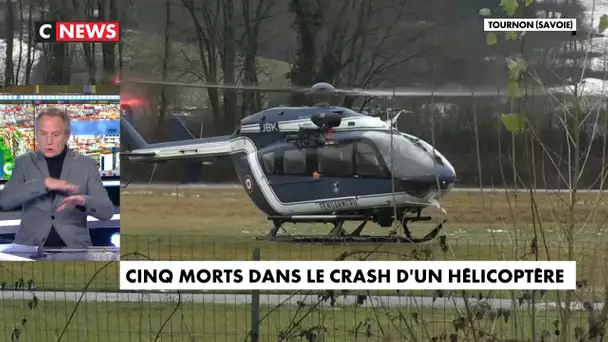 Cinq morts dans le crash d'un hélicoptère