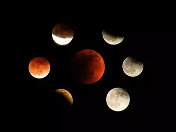 L'éclipse totale de la Lune a pu être observée