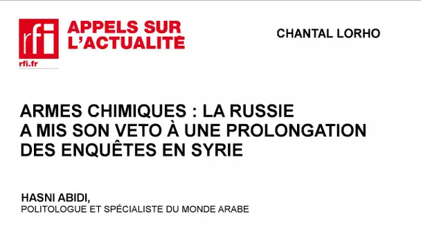 Armes chimiques : la Russie a mis son veto à une  prolongation des enquêtes en Syrie