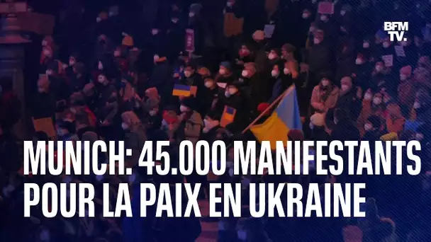 45.000 personnes manifestent à Munich contre la guerre en Ukraine