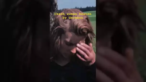 Czech woman beaten by Germans #ww2 #history