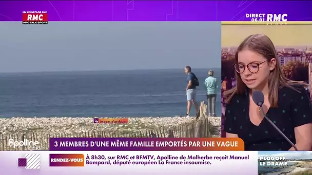 Trois membres d'une famille emportés par une vague dans le Finistère