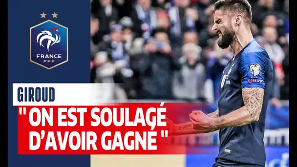 Réaction d'Olivier Giroud, Equipe de France I FFF 2019
