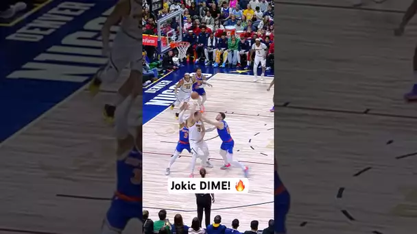 Nikola Jokic fires the UNREAL dime! 🔥 | #Shorts