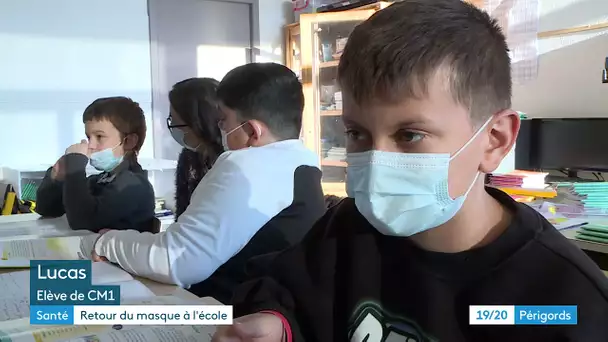Covid : le retour du masque dans les écoles de Dordogne