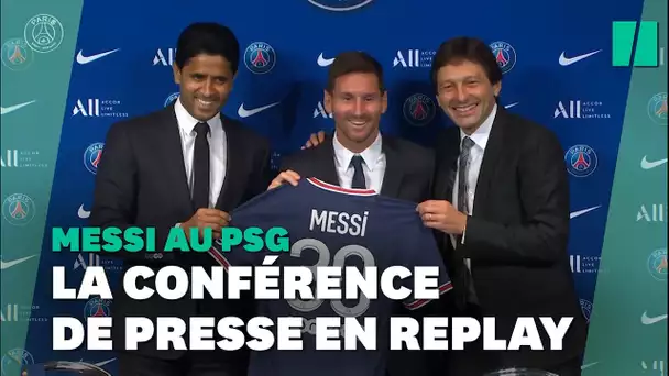 PSG : la conférence de presse de Lionel Messi en replay