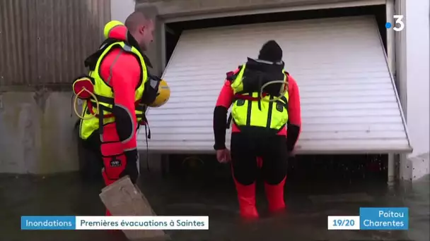 Inondations : évacuation à Saintes