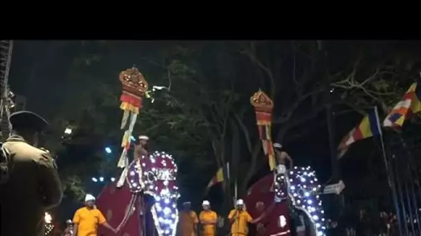 Impressionnante procession au Sri Lanka