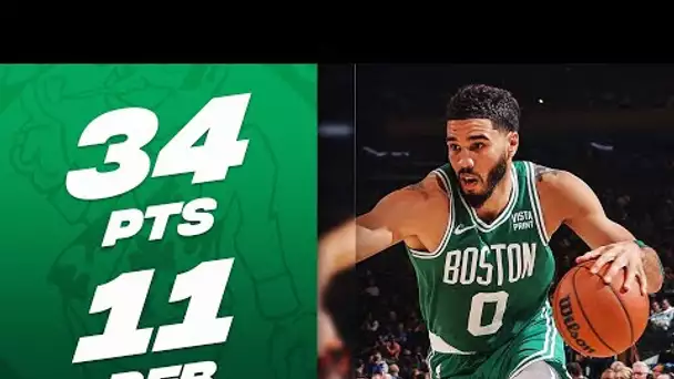 Jayson Tatum GOES OFF For 34 PTS In Celtics W Over Knicks!
