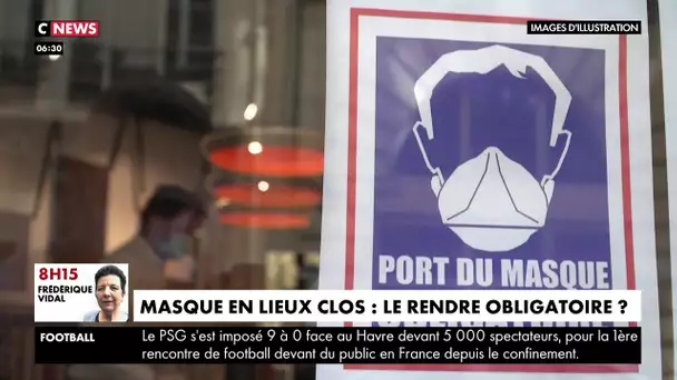 Masques en lieux clos : le rendre obligatoire ?