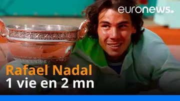 Rafael Nadal, 1 vie en 2 mn
