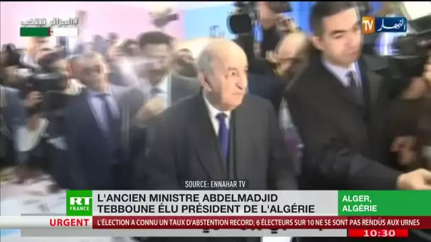 Algérie : Abdelmadjid Tebboune élu Président dès le premier tour