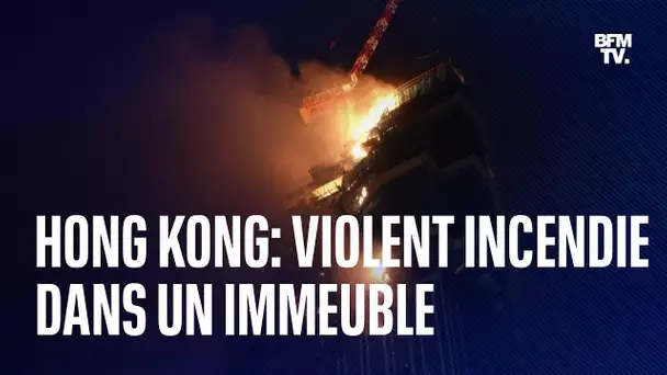 Hong Kong: un violent incendie dans un immeuble en construction