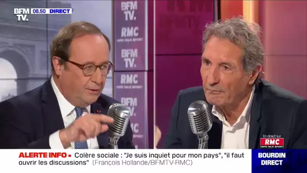 La France est-elle bien dirigée ? F.Hollande donne son avis sur RMC et BFMTV