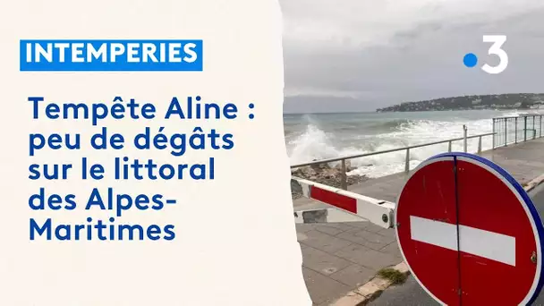 Tempête Aline: sur le littoral les dégâts sont moindres