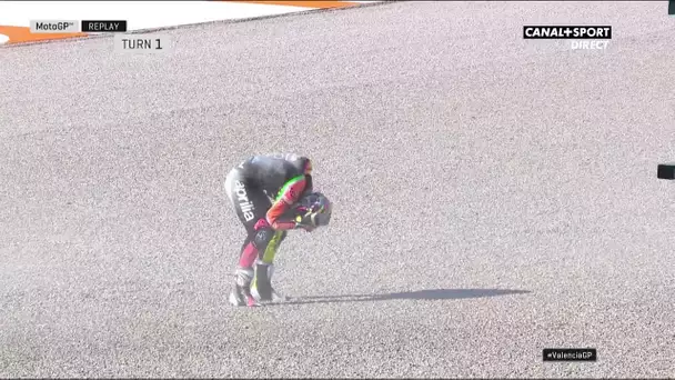 Encore une chute pour Aleix Espargaro