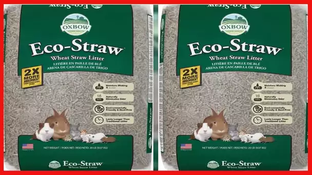Oxbow Animal Health Eco-Straw Litter, 20 Pound Bag