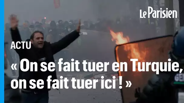 «La France n’a pas su nous protéger!» : des heurts lors de la manifestation en hommage aux kurdes