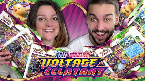 ON A RECU LES NOUVELLES CARTES POKEMON : VOLTAGE ECLATANT ! DUEL OUVERTURE GUILLAUME VS KIM