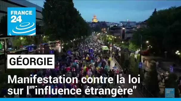En Géorgie, des milliers de manifestants contre la loi sur l'"influence étrangère" • FRANCE 24