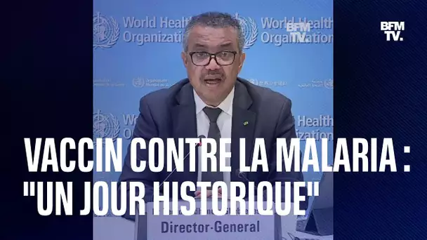 Vaccin contre la malaria: "un jour historique" selon le directeur général de l'OMS