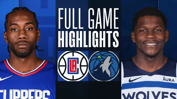 CLIPPERS at TIMBERWOLVES | FULL GAME HIGHLIGHTS | January 14, 2024
