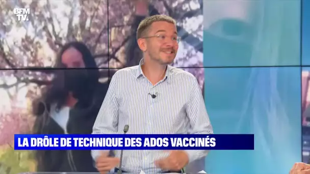 La drôle de technique des ados vaccinés