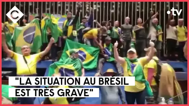 Brésil : la démocratie attaquée - Bernard Guetta - C à Vous - 09/01/2023