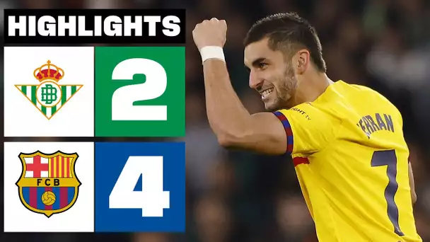 REAL BETIS 2 - 4 FC BARCELONA | RESUMEN | LALIGA EA SPORTS